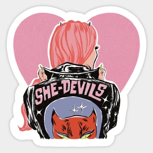 She Devils by Bad Taste Forever Sticker